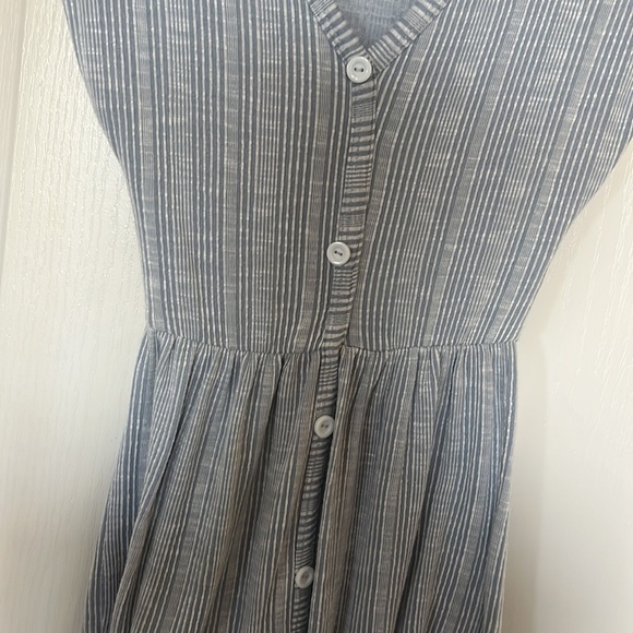 Caution to the Wind Dress Blue and White - Picture 3 of 3